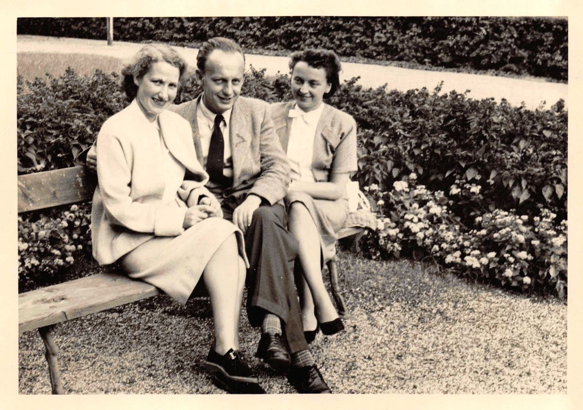 Ella und Karl mit Karls Schwester Charlotte