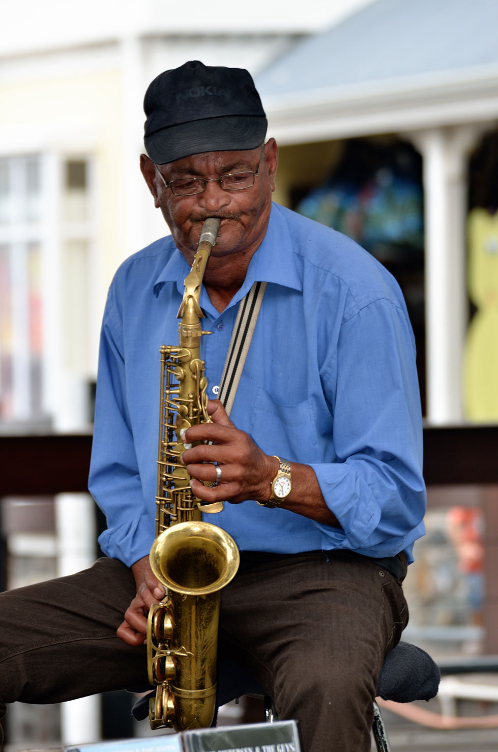 Musiker an der Waterfront