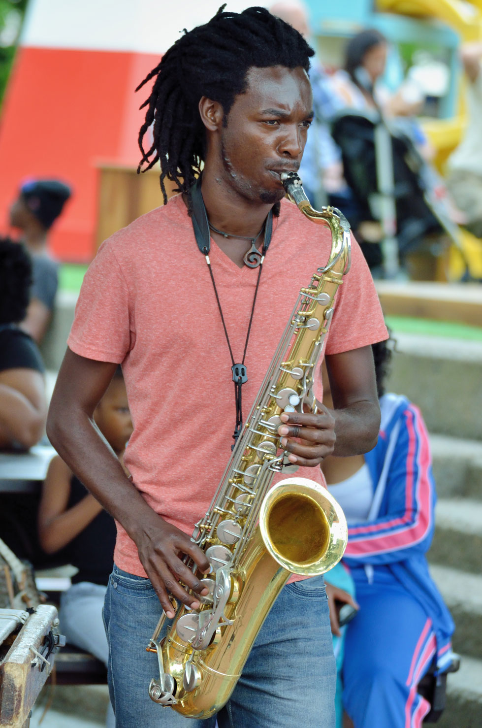 Musiker an der Waterfront