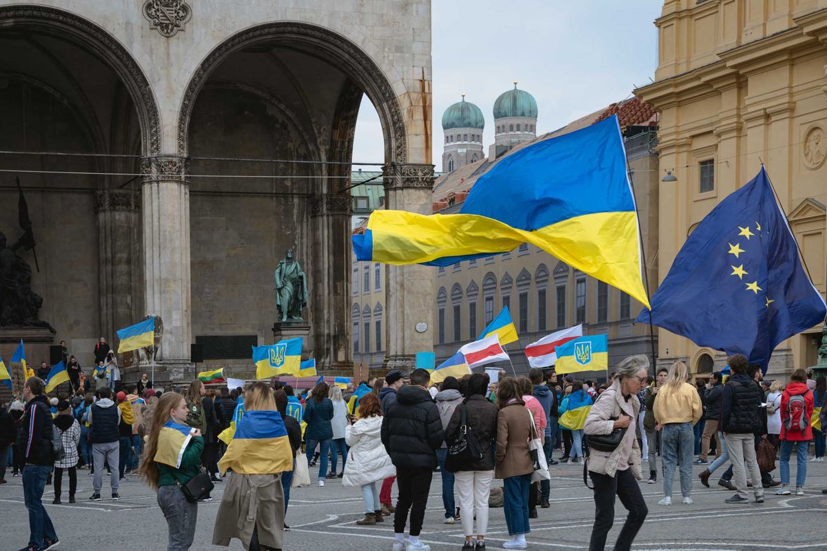 23.4.2022 - Odeonsplatz: Die Ukraine ist nicht vergessen