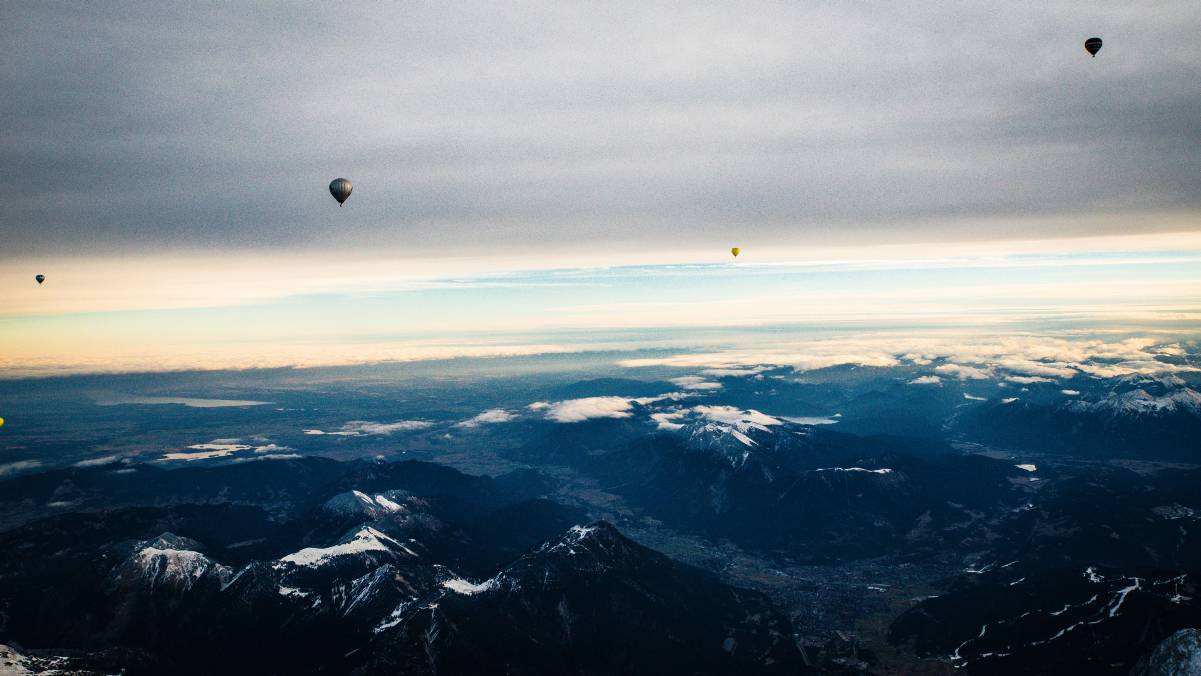 Alpenquerung Ballon