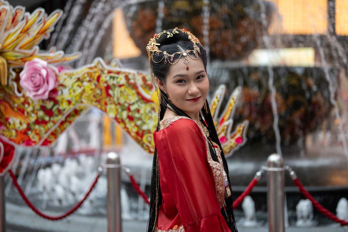 Kuala Lumpur - Posing kurz vor Chinese New Year