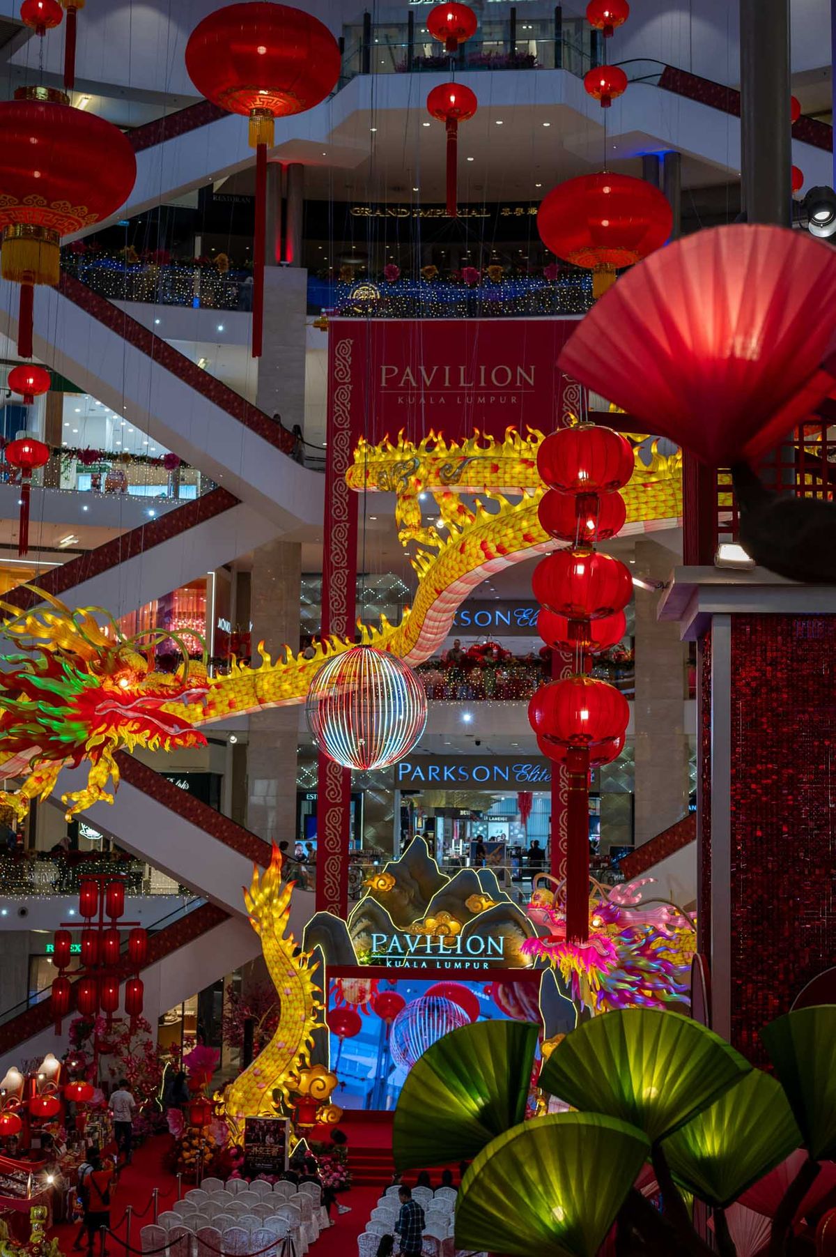 Pavilion kurz vor Chinese New Year