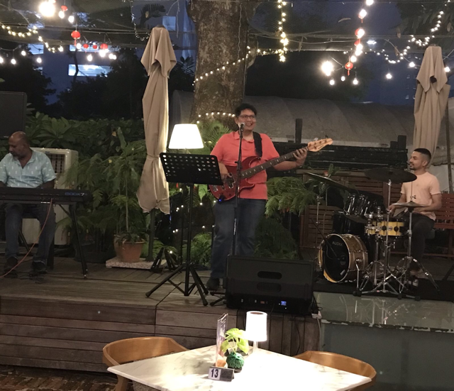 Die Band im Hotel