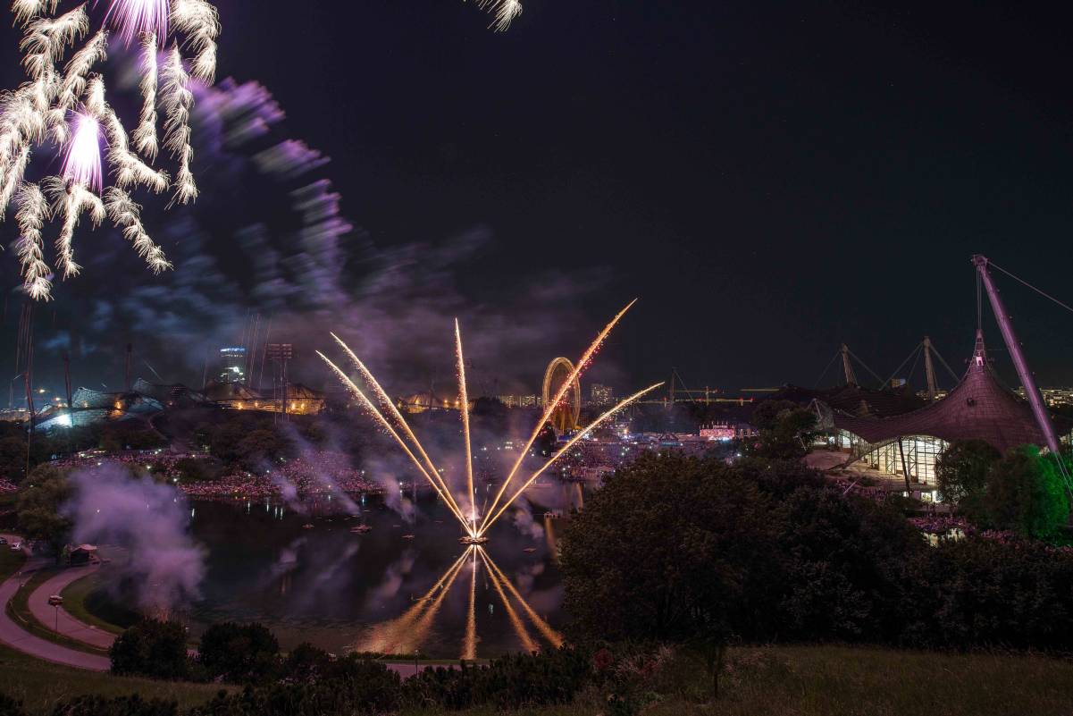 Feuerwerk im Olympiapark